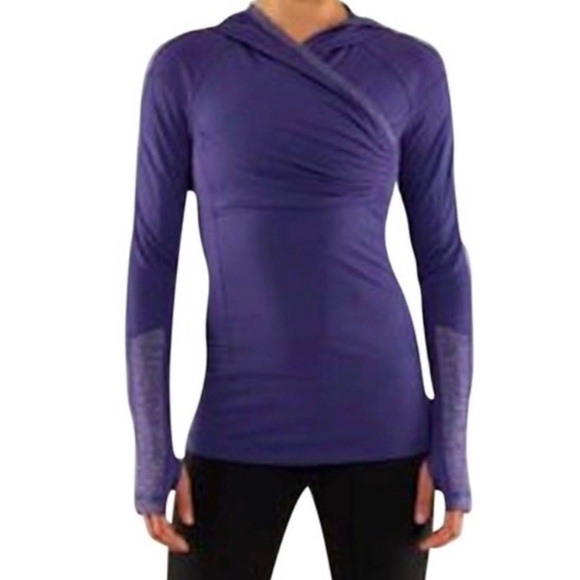 lululemon athletica Tops - Lululemon Run For Your Life Pullover Lightweight Hoodie in Heathered Magnum, 6